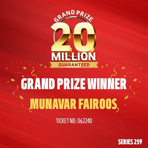 big ticket winner 259 today|Big Ticket Lucky Winners List SERIES 259 .